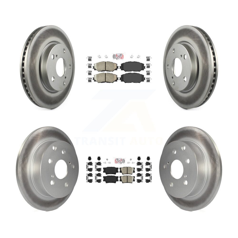 Transit Auto KGA-101204 Disc Brake Kit for 2006-2018 Toyota RAV4, Lexus HS250h - Front and Rear