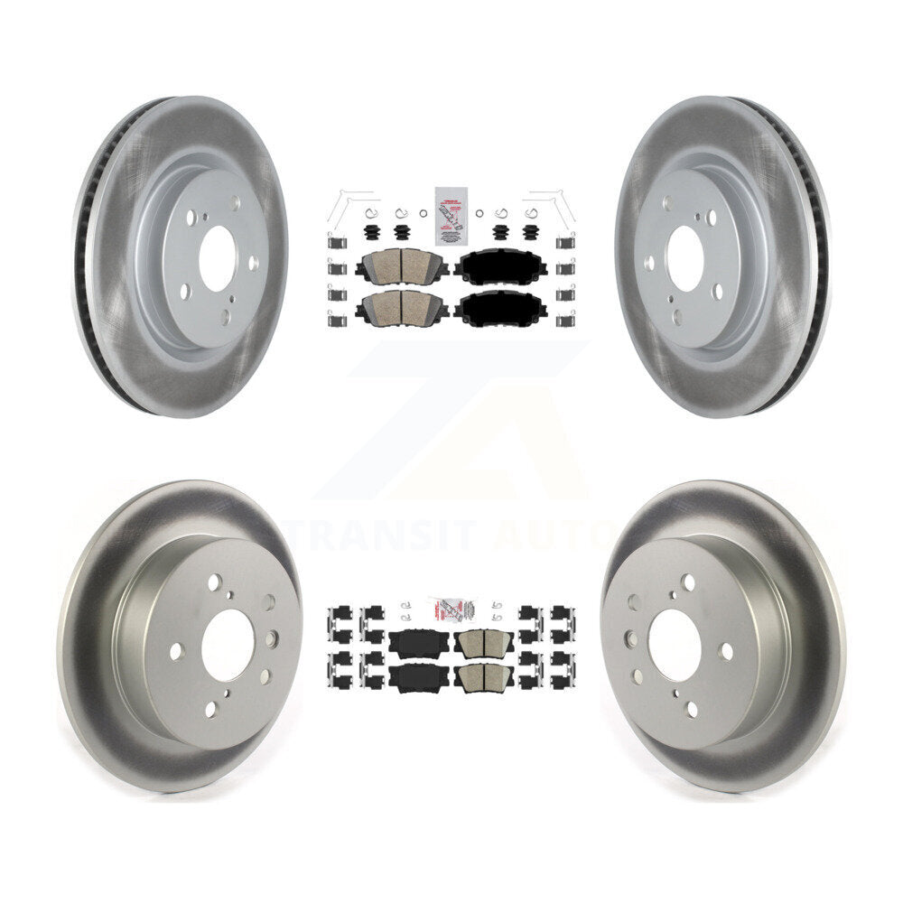 Transit Auto KGA-101206 Disc Brake Kit for 2018-2024 Toyota Camry - Front and Rear