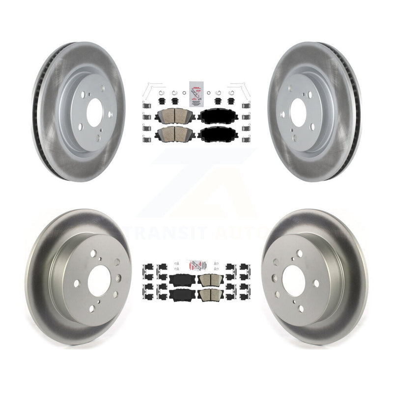 Transit Auto KGA-101206 Disc Brake Kit for 2018-2024 Toyota Camry - Front and Rear