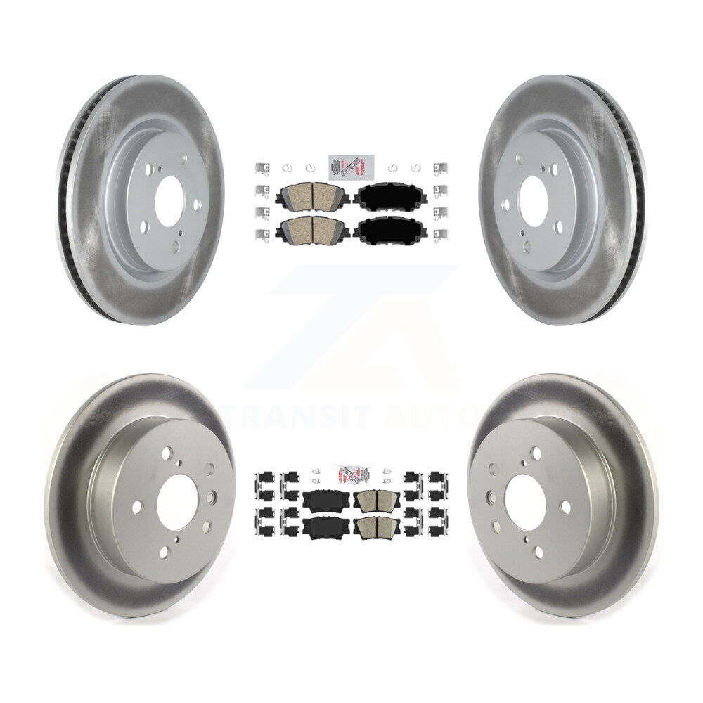 Transit Auto KGA-101207 Disc Brake Kit for 2018-2024 Toyota Camry - Front and Rear