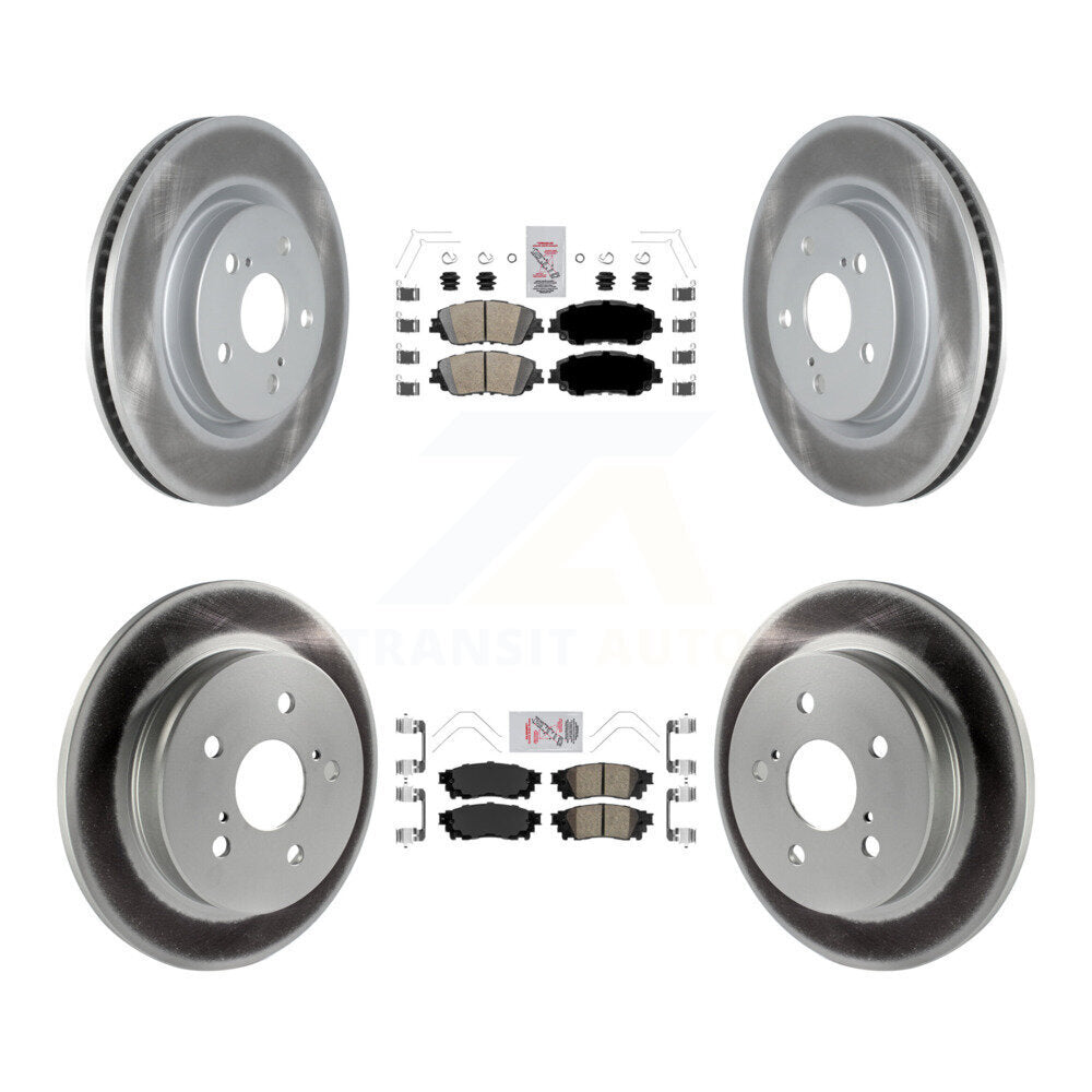 Transit Auto KGA-101212 Disc Brake Kit for 2018-2024 Toyota Camry, Lexus ES300h and More - Front and Rear