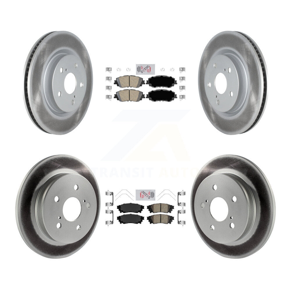 Transit Auto KGA-101213 Disc Brake Kit for 2018-2024 Toyota Camry, Lexus ES300h and More - Front and Rear
