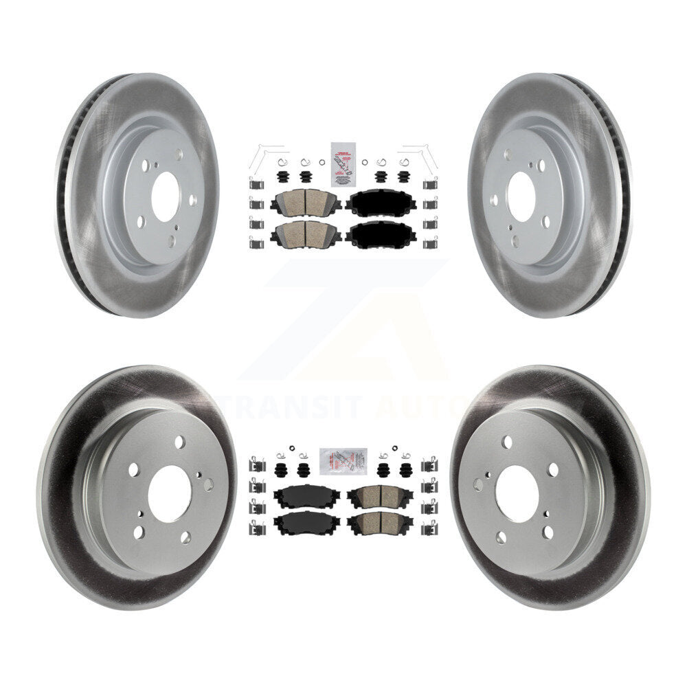 Transit Auto KGA-101220 Disc Brake Kit for 2018-2024 Toyota Camry, Lexus ES300h and More - Front and Rear