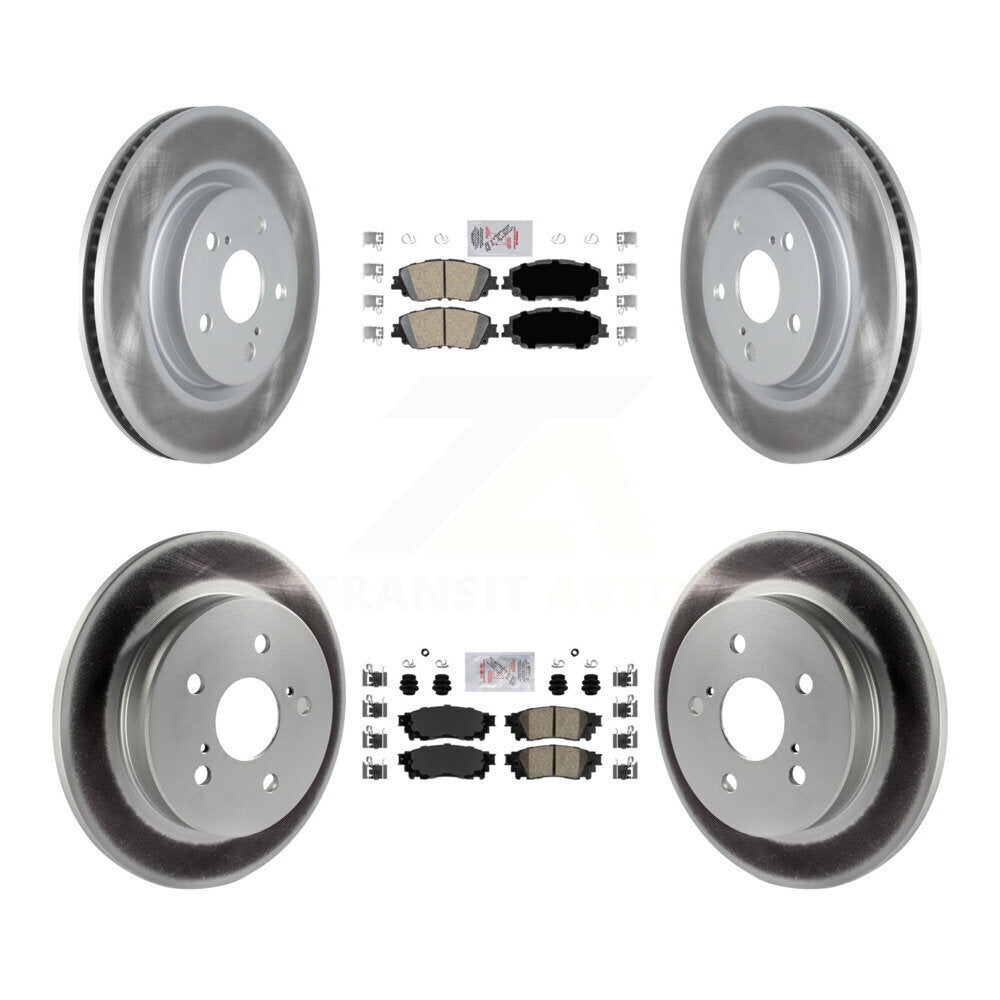 Transit Auto KGA-101221 Disc Brake Kit for 2018-2024 Toyota Camry, Lexus ES300h and More - Front and Rear