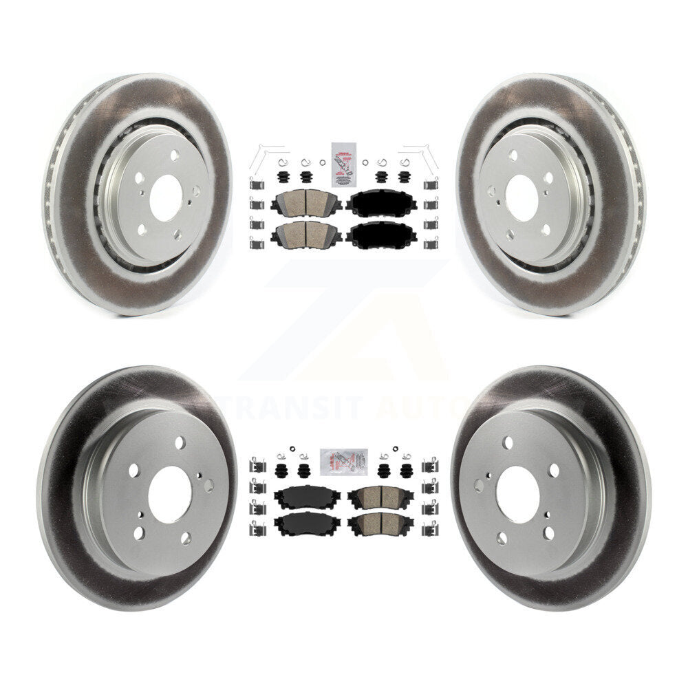 Transit Auto KGA-101234 Disc Brake Kit for 2020 Toyota Camry - Front and Rear