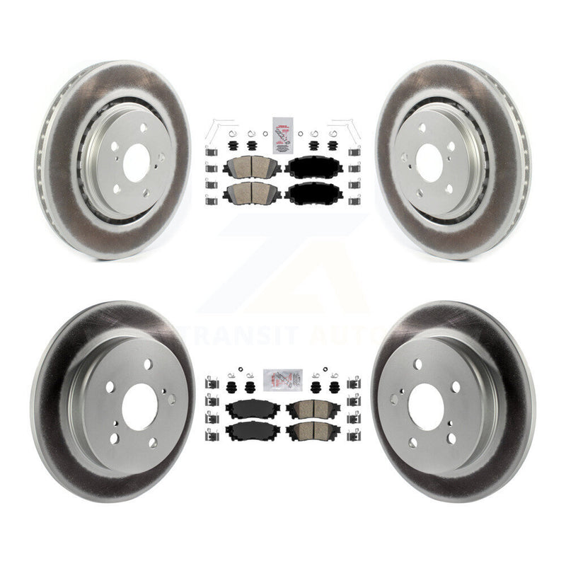 Transit Auto KGA-101234 Disc Brake Kit for 2020 Toyota Camry - Front and Rear