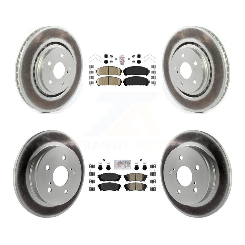 Transit Auto KGA-101237 Disc Brake Kit for 2020-2023 Toyota Camry, Toyota Avalon - Front and Rear