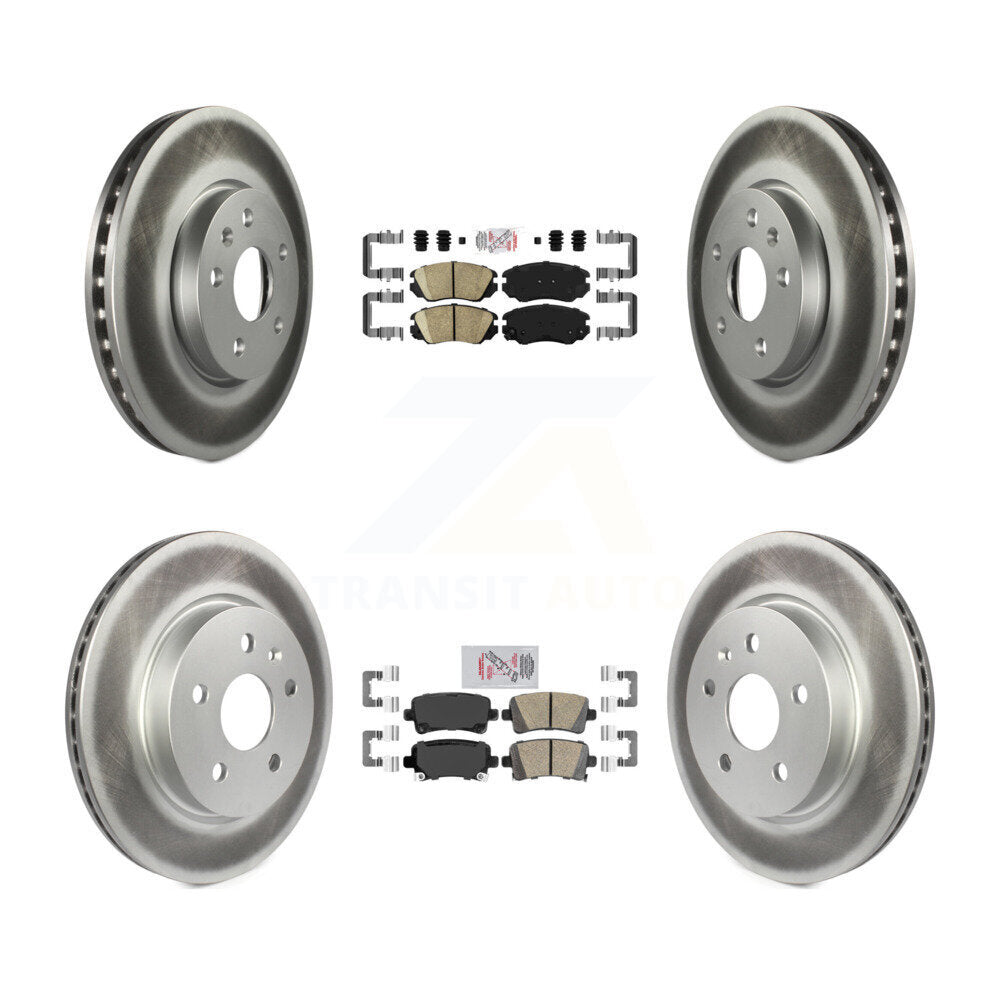 Transit Auto KGA-101317 Disc Brake Kit for 2010-2015 Chevrolet Malibu, Buick LaCrosse - Front and Rear