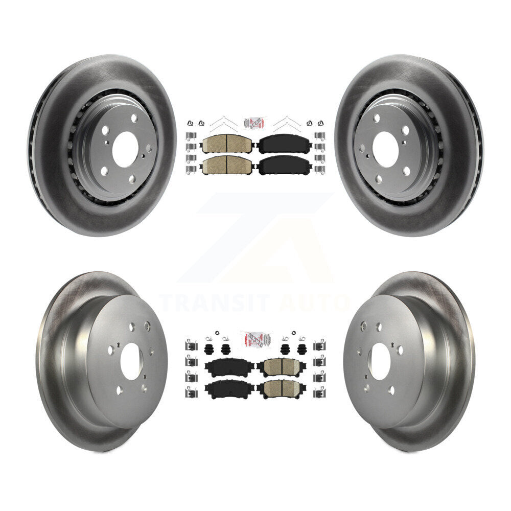 Transit Auto KGA-101329 Disc Brake Kit for 2010-2020 Toyota Highlander, Toyota Sienna and More - Front and Rear