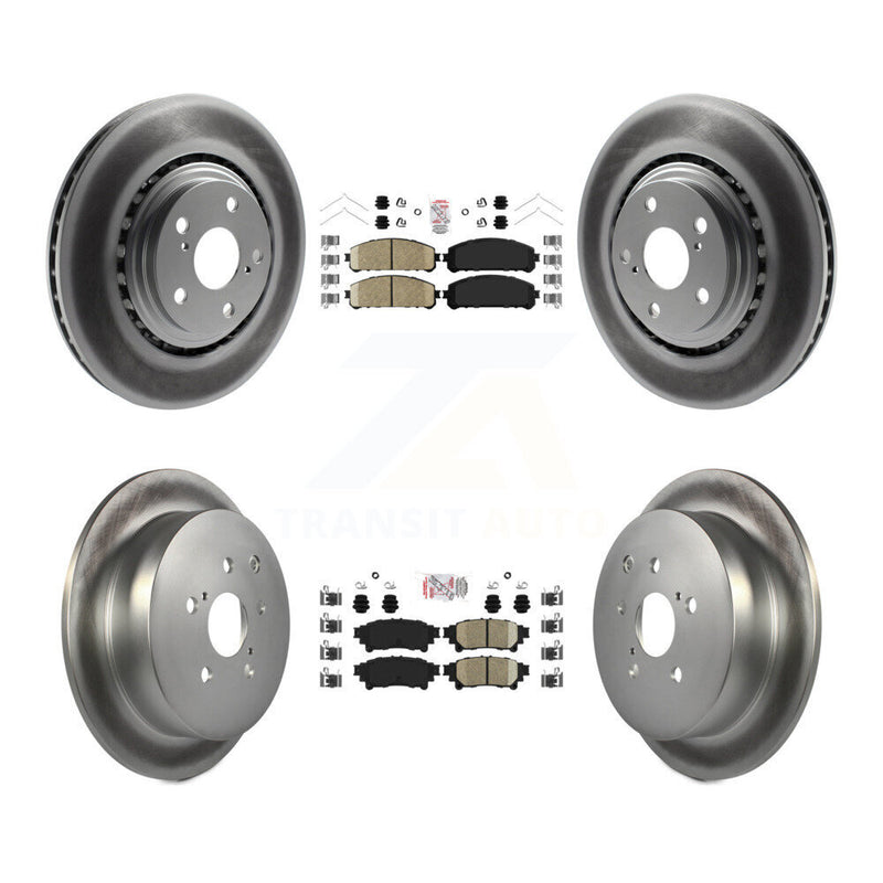 Transit Auto KGA-101330 Disc Brake Kit for 2010-2020 Toyota Highlander, Toyota Sienna and More - Front and Rear