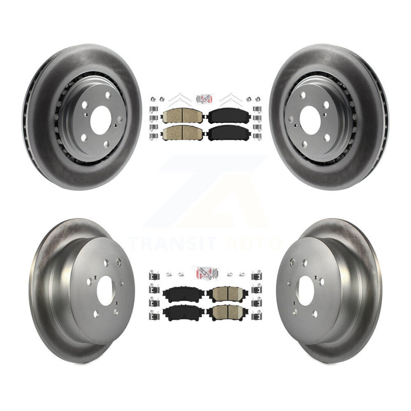 Transit Auto KGA-101331 Disc Brake Kit for 2010-2020 Toyota Highlander, Toyota Sienna and More - Front and Rear
