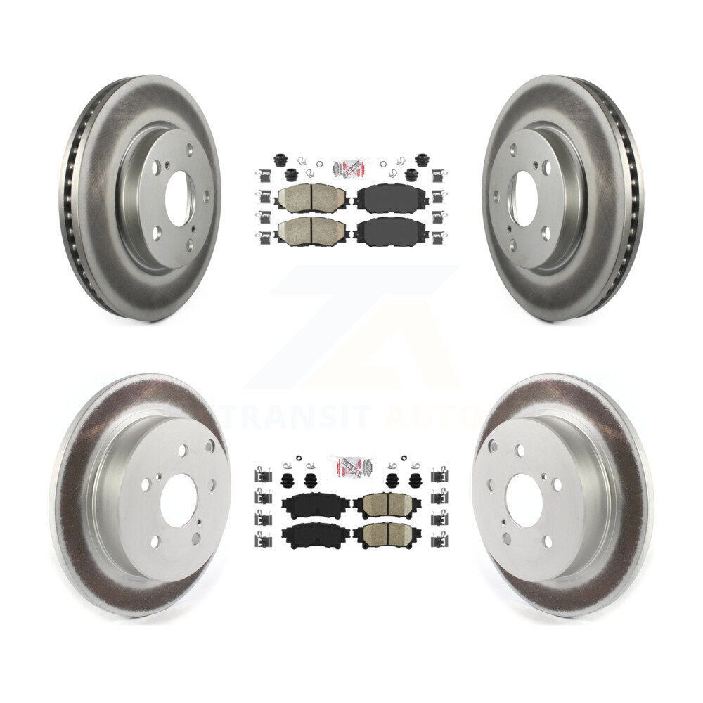 Transit Auto KGA-101334 Disc Brake Kit for 2012-2018 Toyota Prius V - Front and Rear