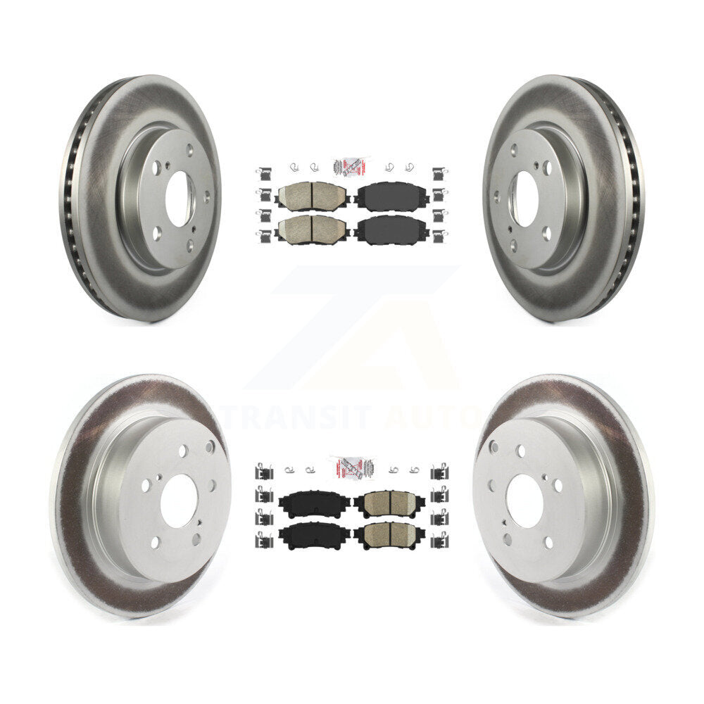 Transit Auto KGA-101335 Disc Brake Kit for 2012-2018 Toyota Prius V - Front and Rear