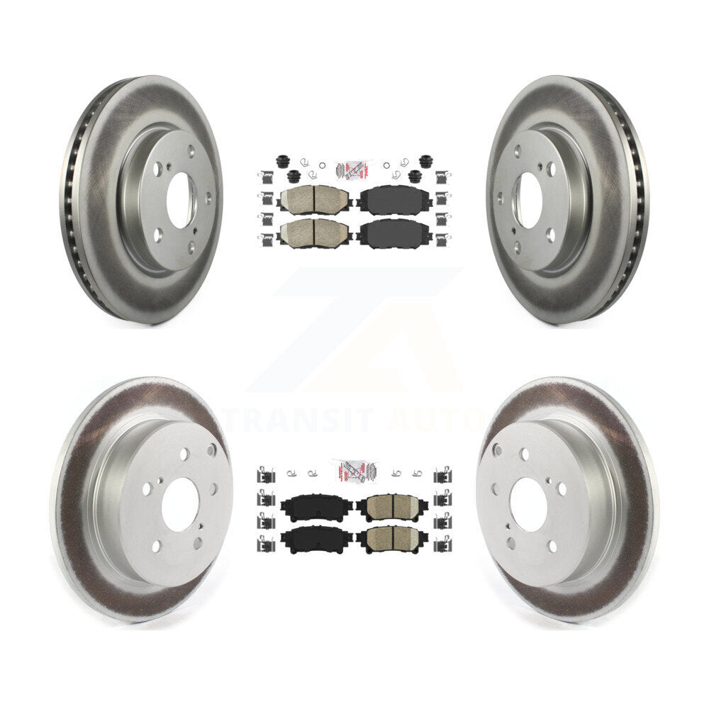 Transit Auto KGA-101336 Disc Brake Kit for 2012-2018 Toyota Prius V - Front and Rear