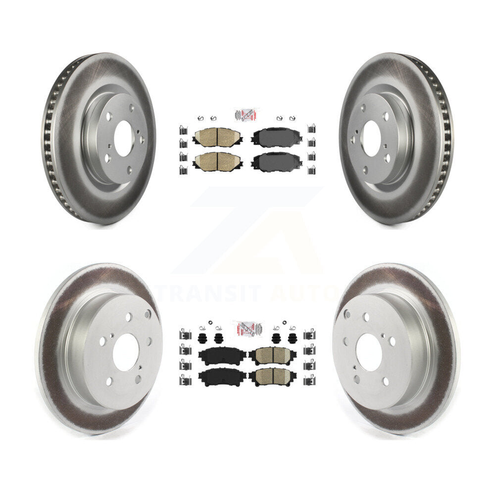 Transit Auto KGA-101345 Disc Brake Kit for 2016-2020 Toyota Mirai - Front and Rear