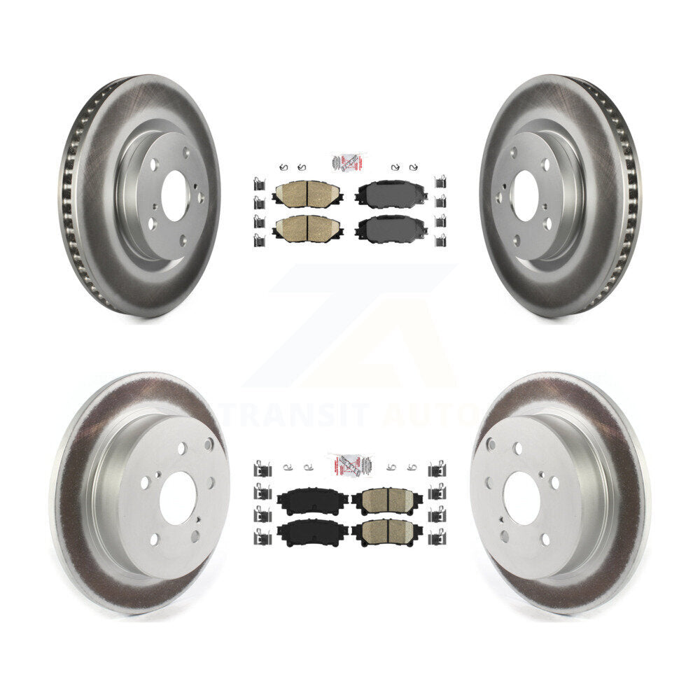 Transit Auto KGA-101347 Disc Brake Kit for 2016-2020 Toyota Mirai - Front and Rear