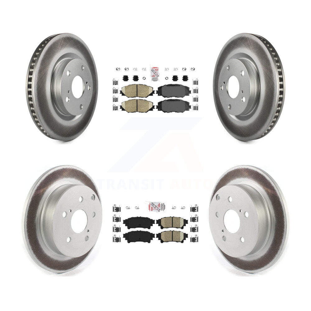 Transit Auto KGA-101348 Disc Brake Kit for 2016-2020 Toyota Mirai - Front and Rear
