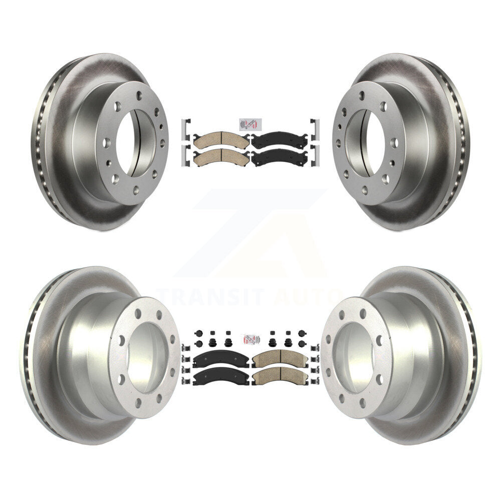 Transit Auto KGA-101350 Disc Brake Kit for 2009-2020 Chevrolet Express 4500, GMC Savana 4500 - Front and Rear