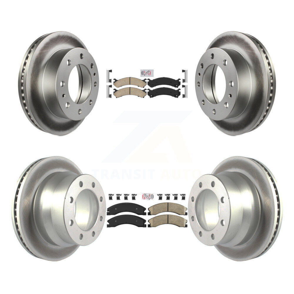 Transit Auto KGA-101356 Disc Brake Kit for 2009-2020 Chevrolet Express 4500, GMC Savana 4500 - Front and Rear