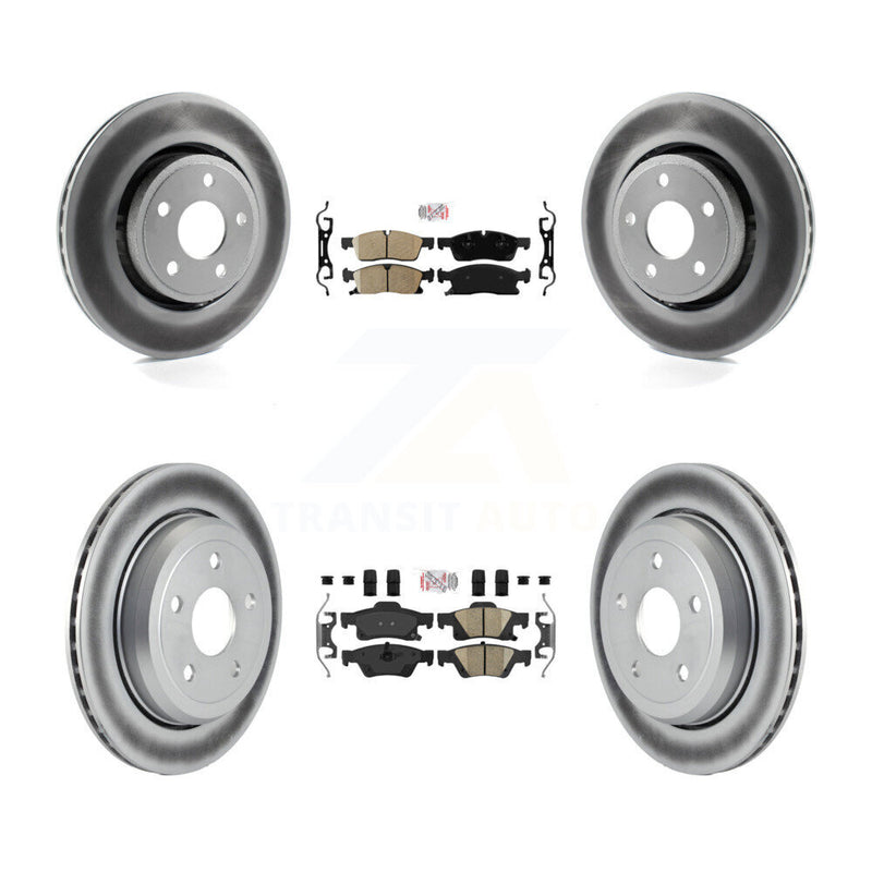 Transit Auto KGA-101370 Disc Brake Kit for 2022 Jeep Grand Cherokee WK - Front and Rear