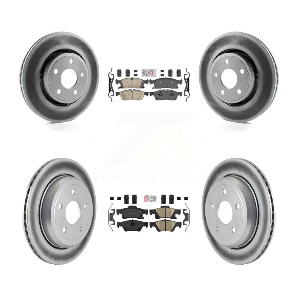 Transit Auto KGA-101371 Disc Brake Kit for 2022 Jeep Grand Cherokee WK - Front and Rear