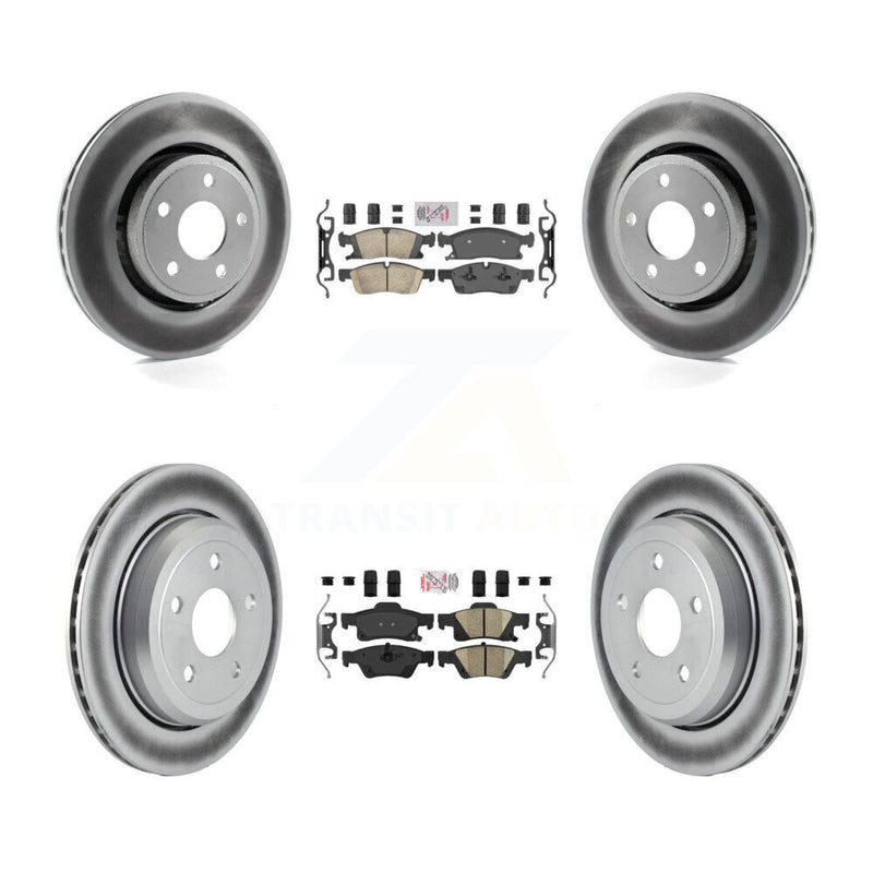 Transit Auto KGA-101371 Disc Brake Kit for 2022 Jeep Grand Cherokee WK - Front and Rear