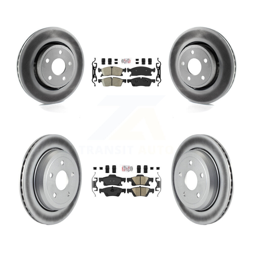 Transit Auto KGA-101374 Disc Brake Kit for 2022 Jeep Grand Cherokee WK - Front and Rear