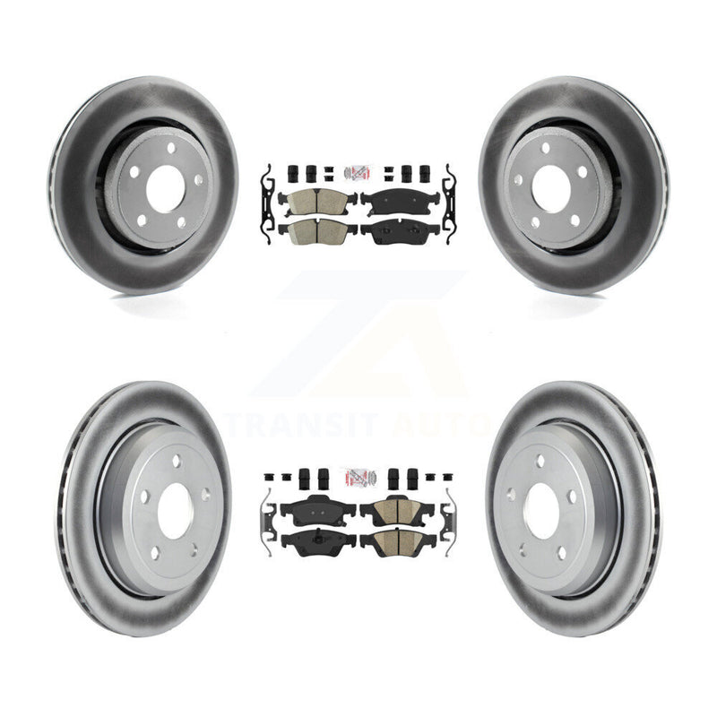 Transit Auto KGA-101374 Disc Brake Kit for 2022 Jeep Grand Cherokee WK - Front and Rear