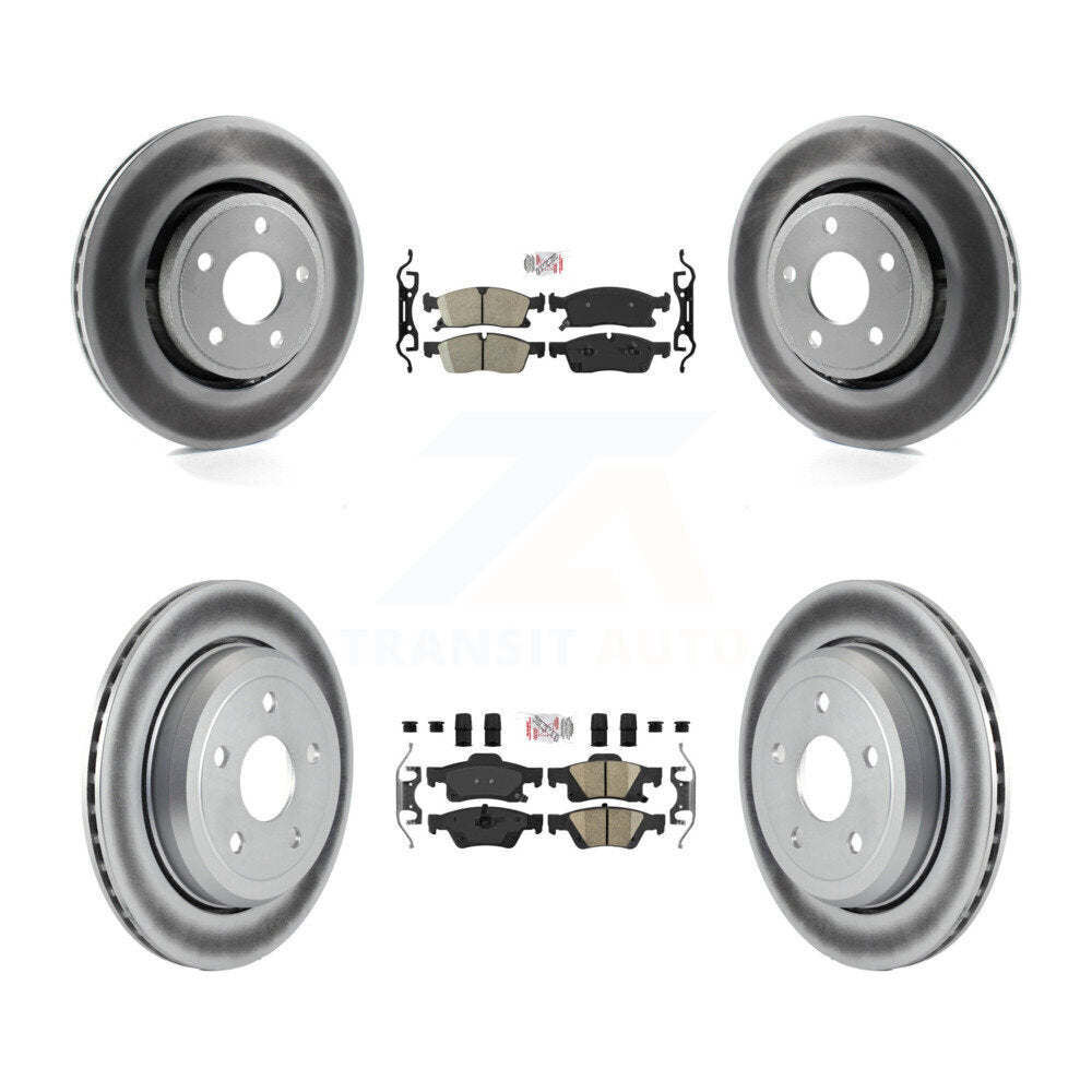 Transit Auto KGA-101375 Disc Brake Kit for 2022 Jeep Grand Cherokee WK - Front and Rear