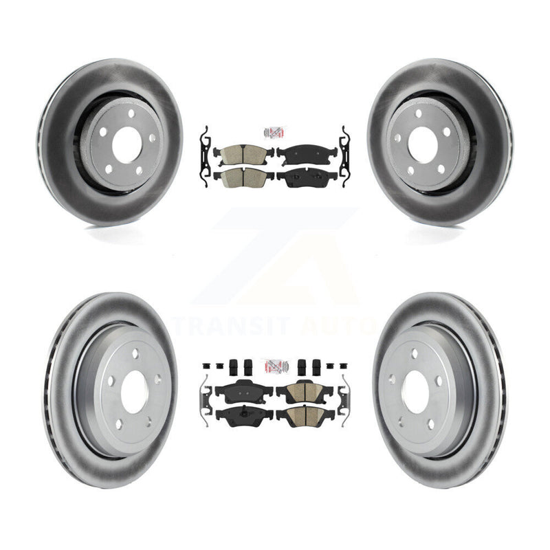 Transit Auto KGA-101375 Disc Brake Kit for 2022 Jeep Grand Cherokee WK - Front and Rear