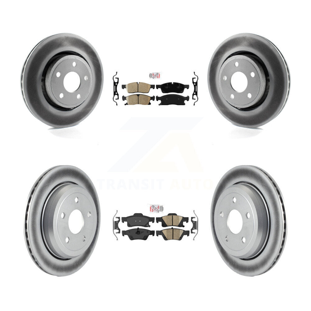 Transit Auto KGA-101378 Disc Brake Kit for 2022 Jeep Grand Cherokee WK - Front and Rear
