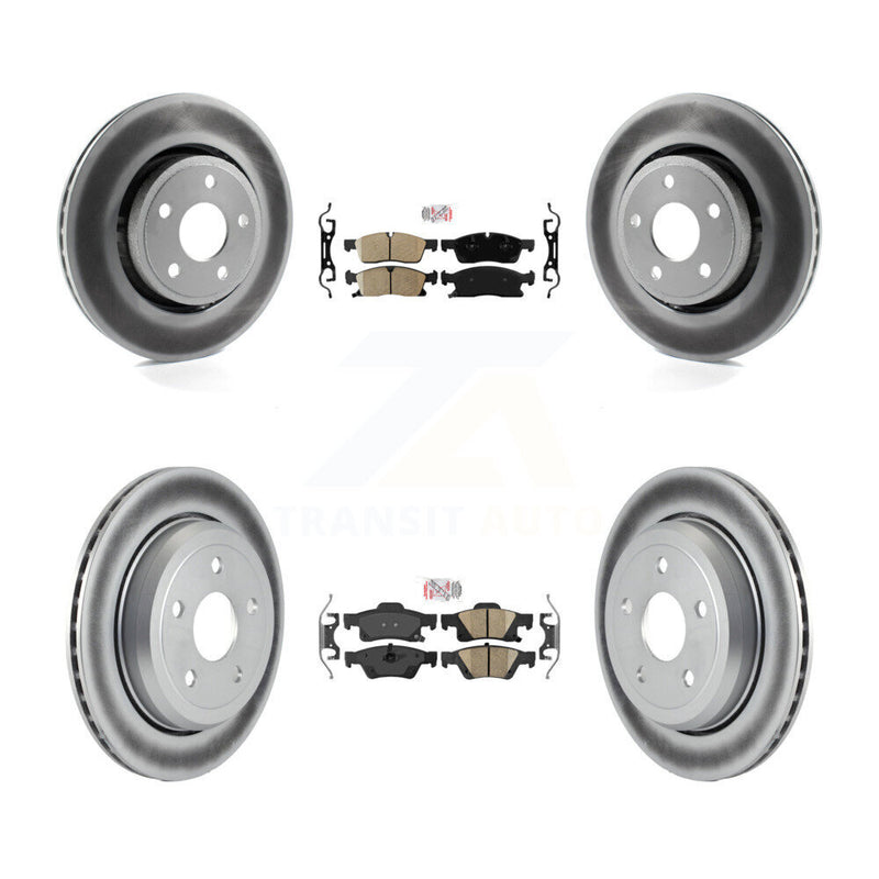 Transit Auto KGA-101378 Disc Brake Kit for 2022 Jeep Grand Cherokee WK - Front and Rear