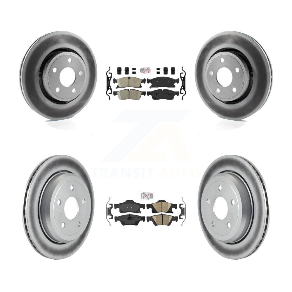 Transit Auto KGA-101382 Disc Brake Kit for 2022 Jeep Grand Cherokee WK - Front and Rear