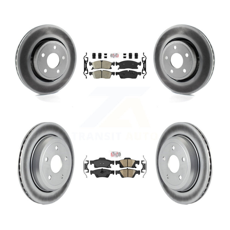 Transit Auto KGA-101382 Disc Brake Kit for 2022 Jeep Grand Cherokee WK - Front and Rear