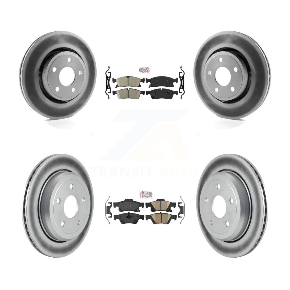 Transit Auto KGA-101383 Disc Brake Kit for 2022 Jeep Grand Cherokee WK - Front and Rear