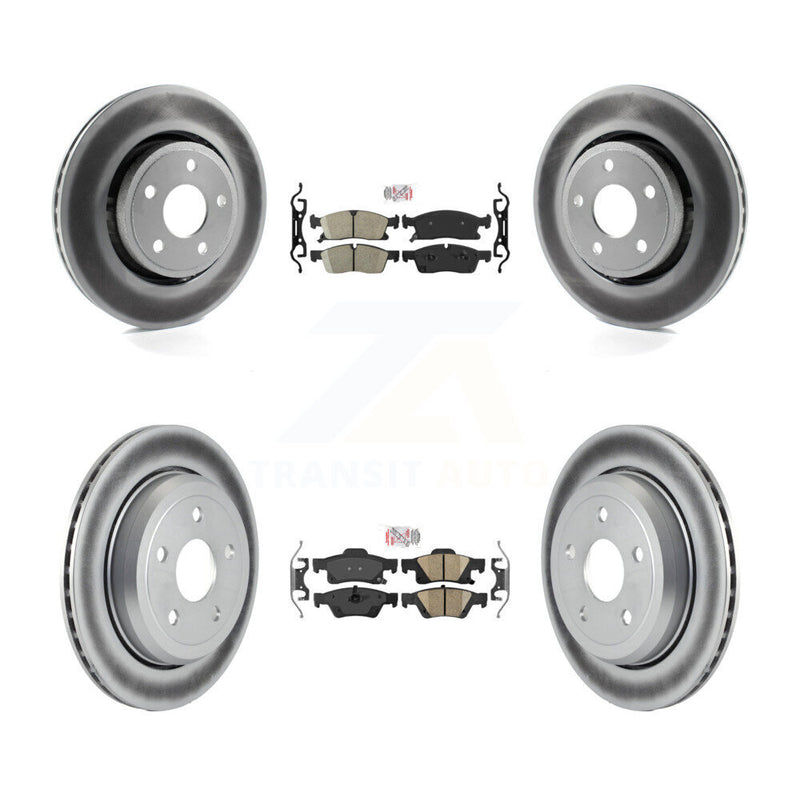 Transit Auto KGA-101383 Disc Brake Kit for 2022 Jeep Grand Cherokee WK - Front and Rear