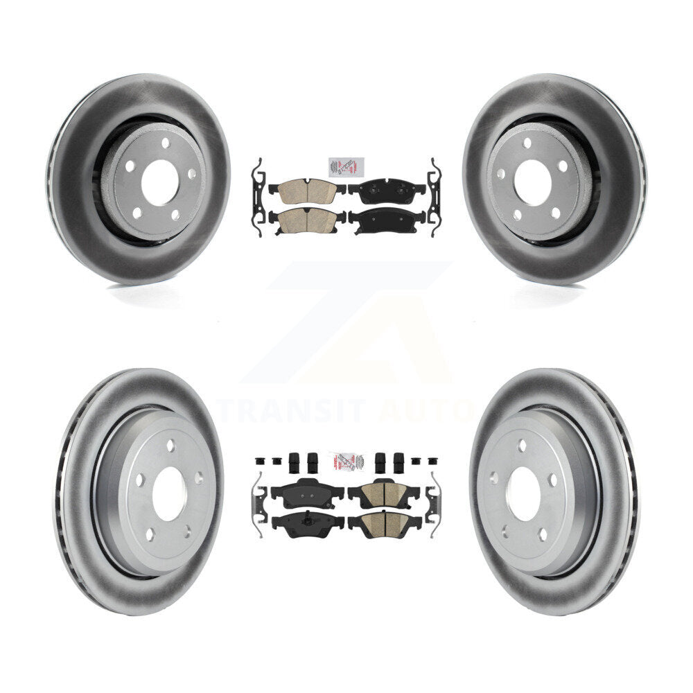 Transit Auto KGA-101397 Disc Brake Kit for 2022 Jeep Grand Cherokee WK - Front and Rear