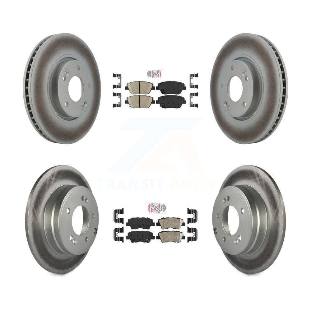 Transit Auto KGA-101411 Disc Brake Kit for 2011-2015 Hyundai Sonata, Kia Optima - Front and Rear