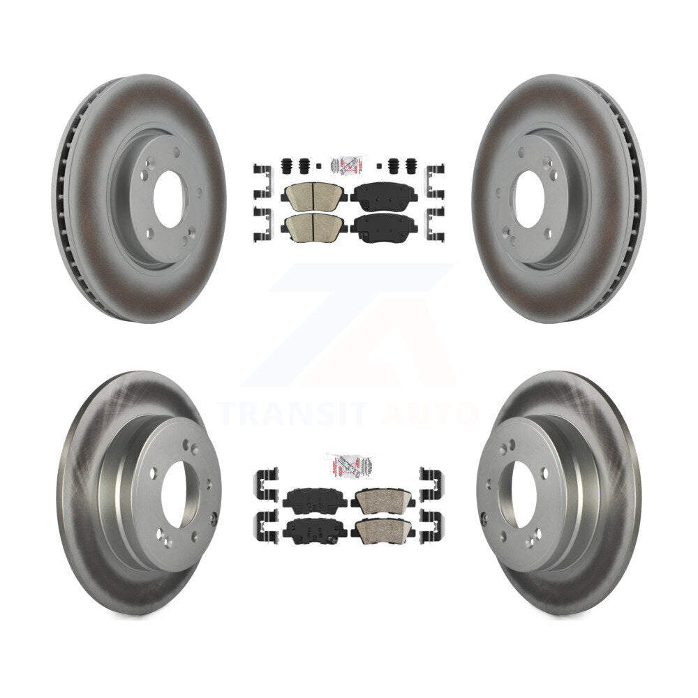 Transit Auto KGA-101412 Disc Brake Kit for 2011-2015 Hyundai Sonata, Kia Optima - Front and Rear