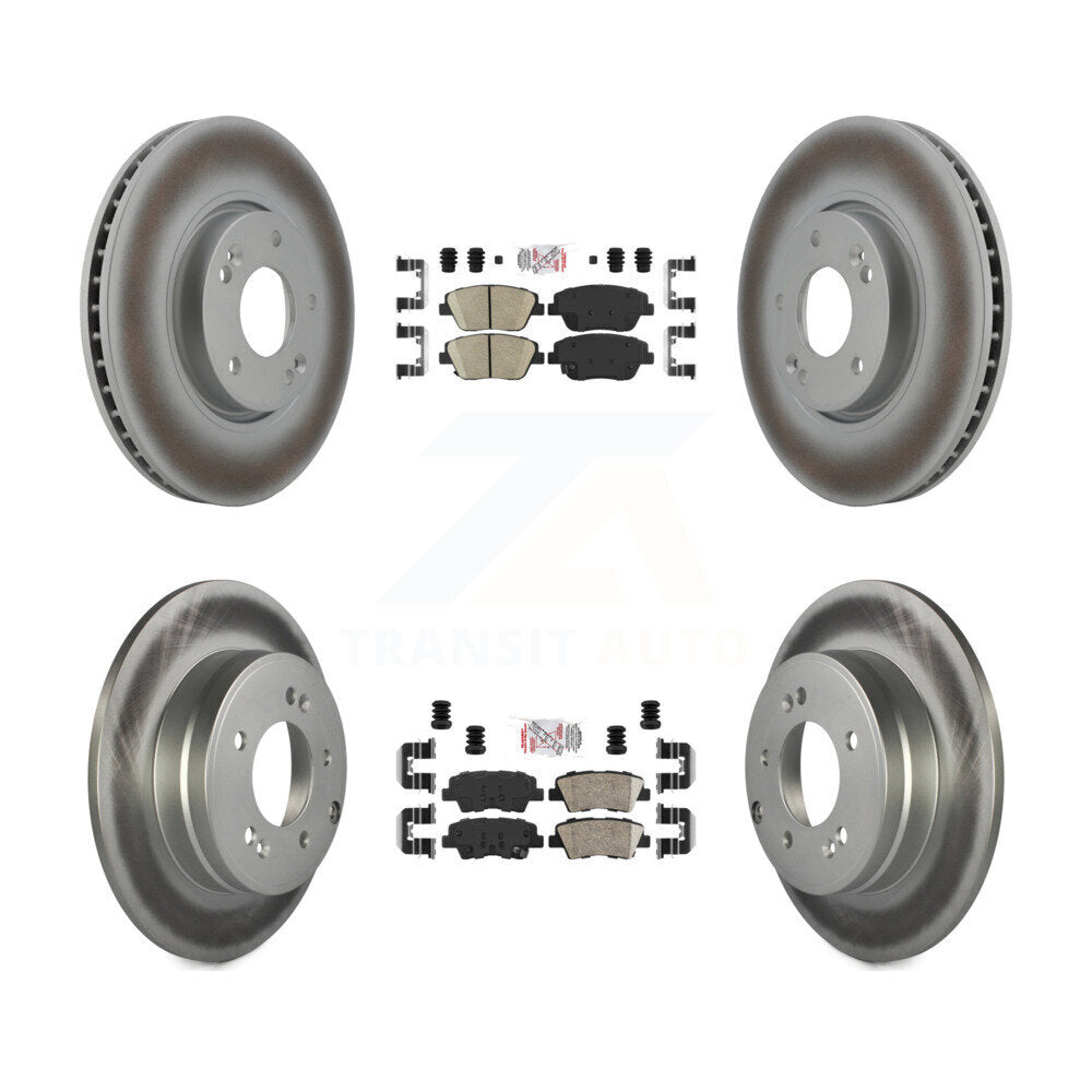 Transit Auto KGA-101414 Disc Brake Kit for 2011-2015 Hyundai Sonata, Kia Optima - Front and Rear