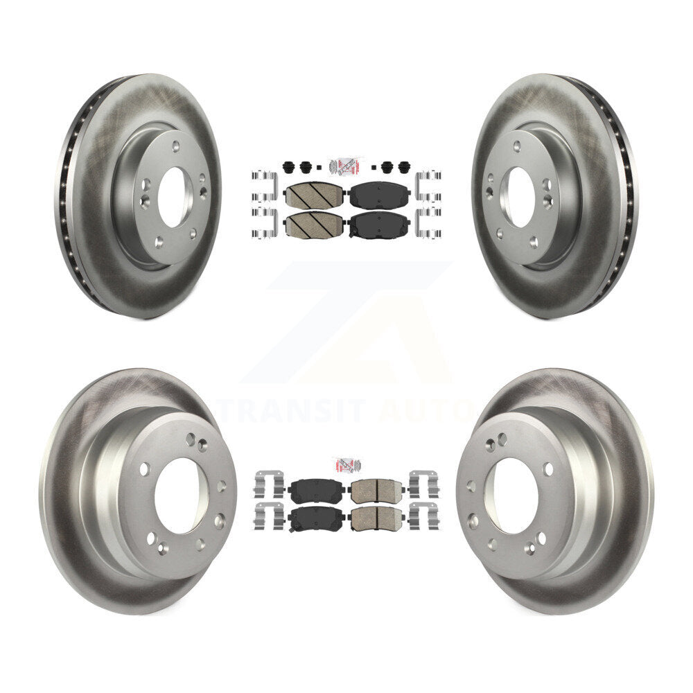 Transit Auto KGA-101427 Disc Brake Kit for 2009-2012 Hyundai Elantra - Front and Rear