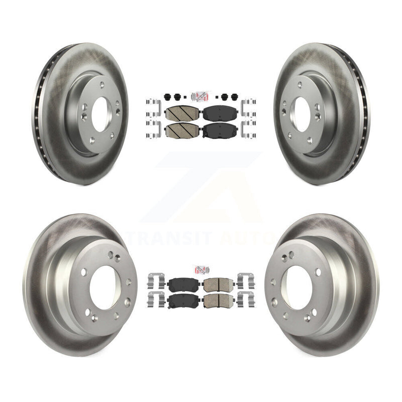 Transit Auto KGA-101427 Disc Brake Kit for 2009-2012 Hyundai Elantra - Front and Rear