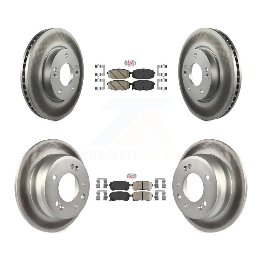 Transit Auto KGA-101428 Disc Brake Kit for 2009-2012 Hyundai Elantra - Front and Rear