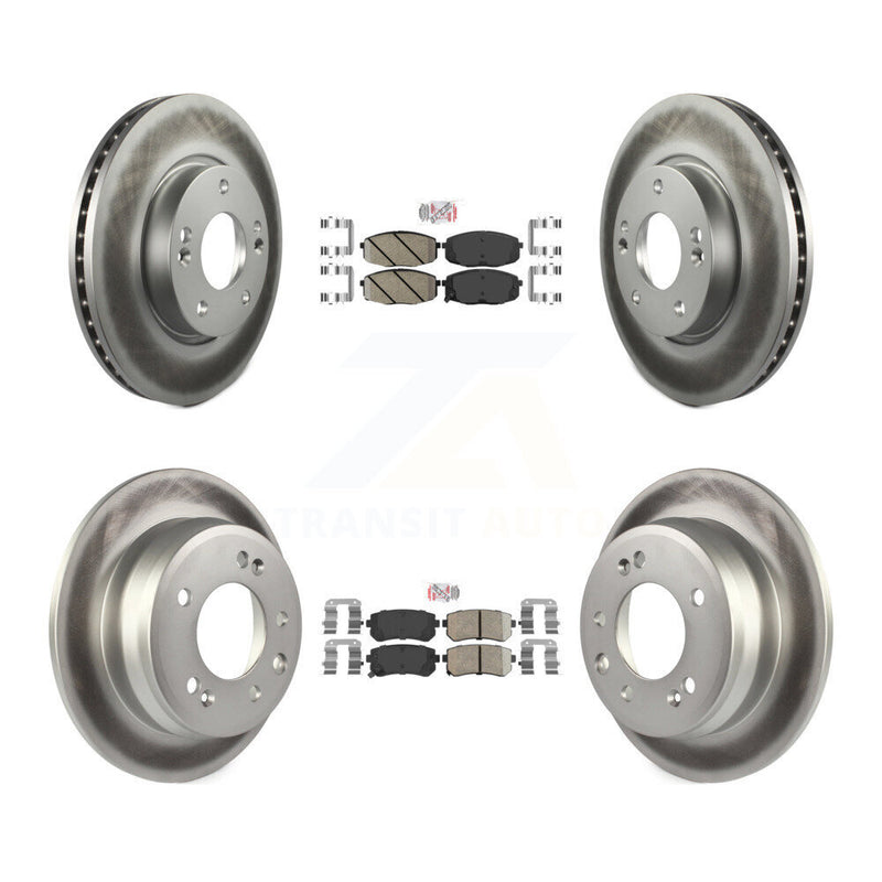 Transit Auto KGA-101428 Disc Brake Kit for 2009-2012 Hyundai Elantra - Front and Rear