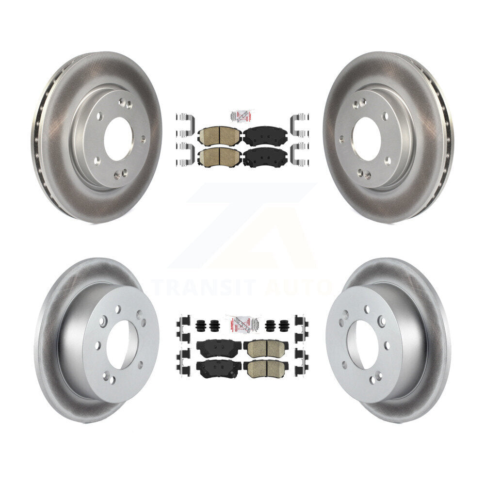 Transit Auto KGA-101430 Disc Brake Kit for 2007-2010 Hyundai Elantra - Front and Rear