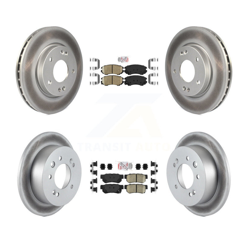 Transit Auto KGA-101430 Disc Brake Kit for 2007-2010 Hyundai Elantra - Front and Rear