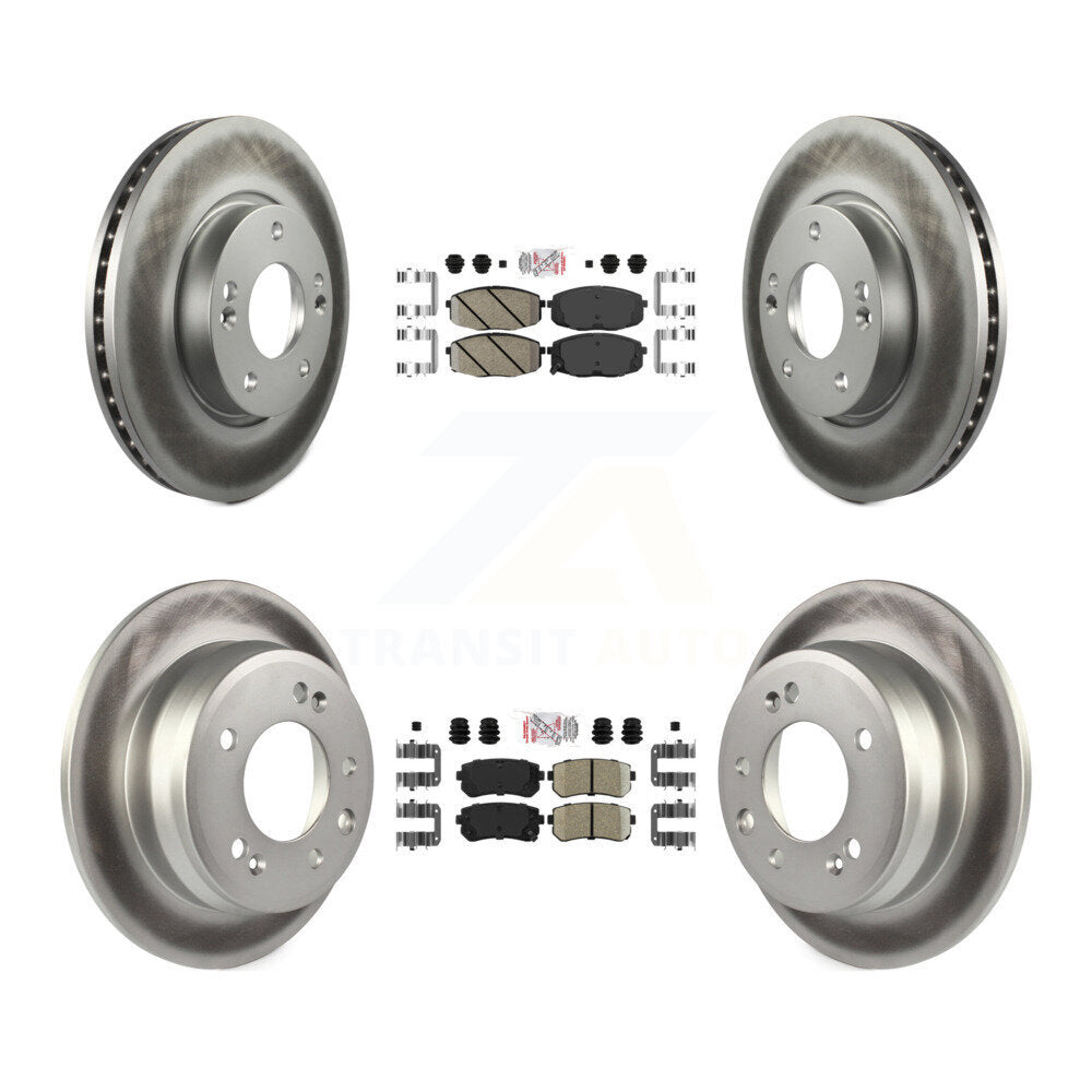 Transit Auto KGA-101431 Disc Brake Kit for 2009-2012 Hyundai Elantra - Front and Rear