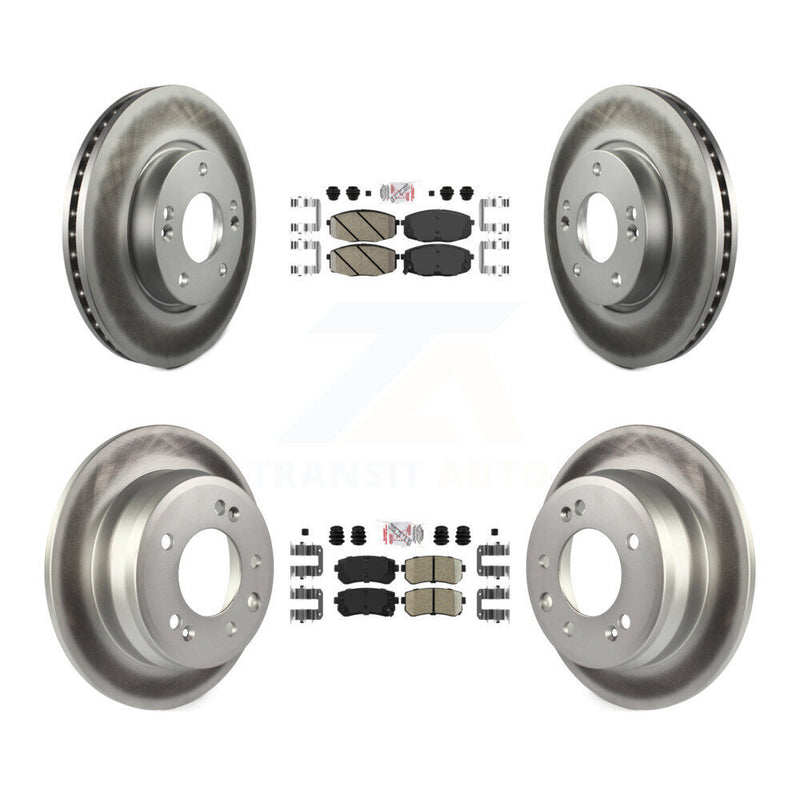 Transit Auto KGA-101431 Disc Brake Kit for 2009-2012 Hyundai Elantra - Front and Rear
