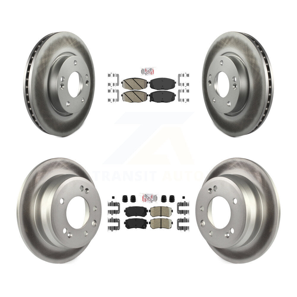 Transit Auto KGA-101432 Disc Brake Kit for 2009-2012 Hyundai Elantra - Front and Rear