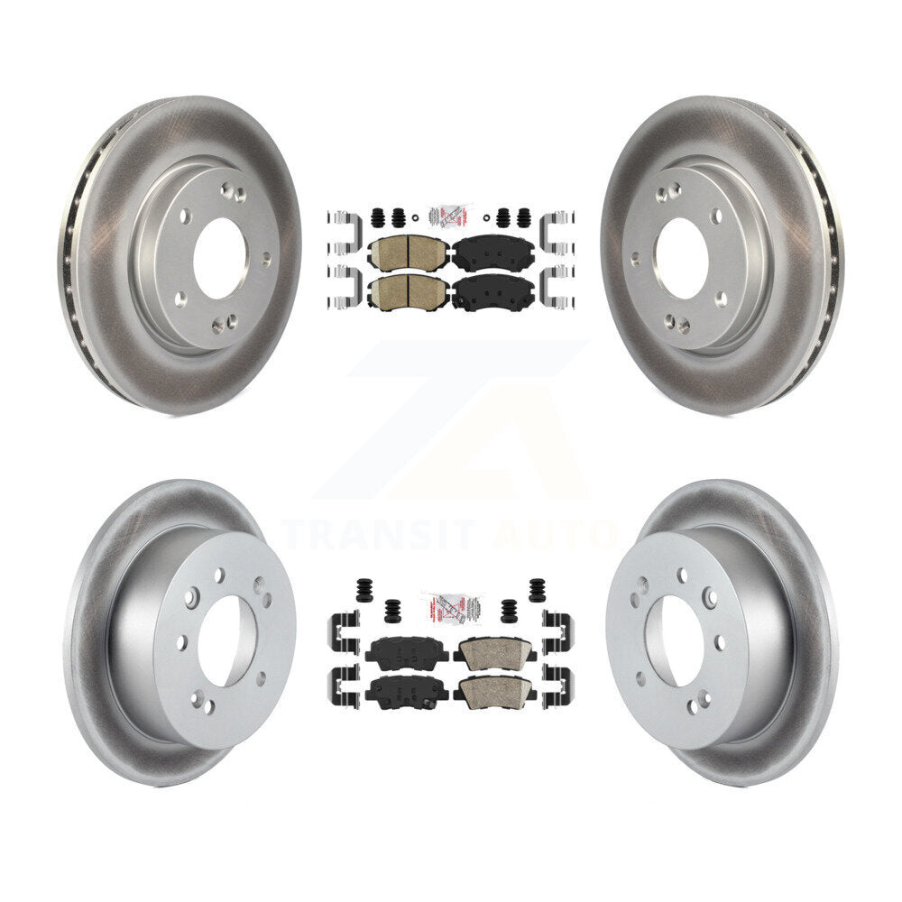 Transit Auto KGA-101433 Disc Brake Kit for 2010 Hyundai Elantra - Front and Rear